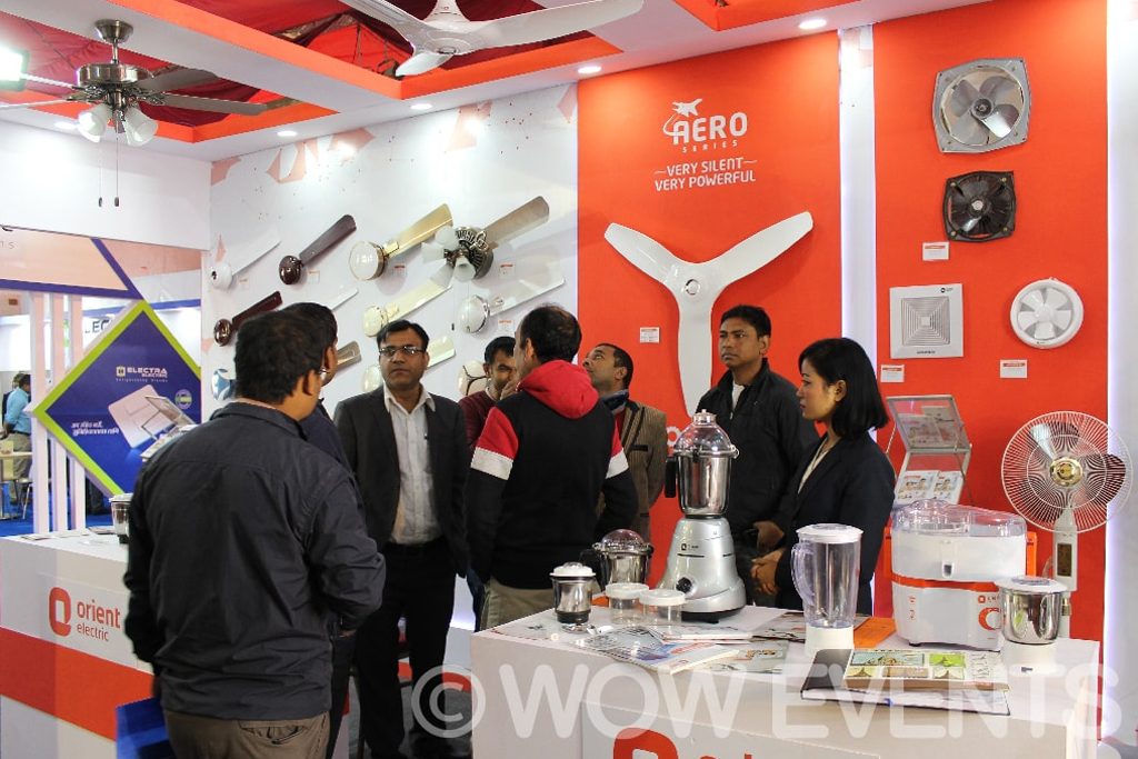 Orient Electric fans exhibition stall in Kathmandu