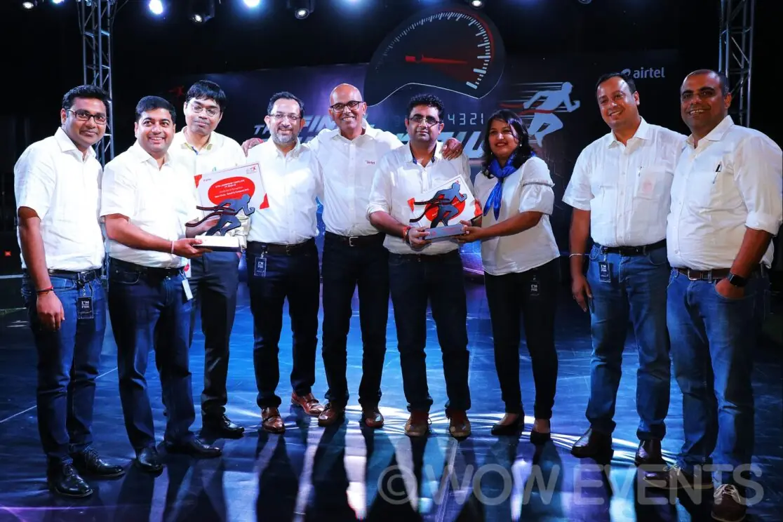 Airtel team members on stage at the North Hub conclave
