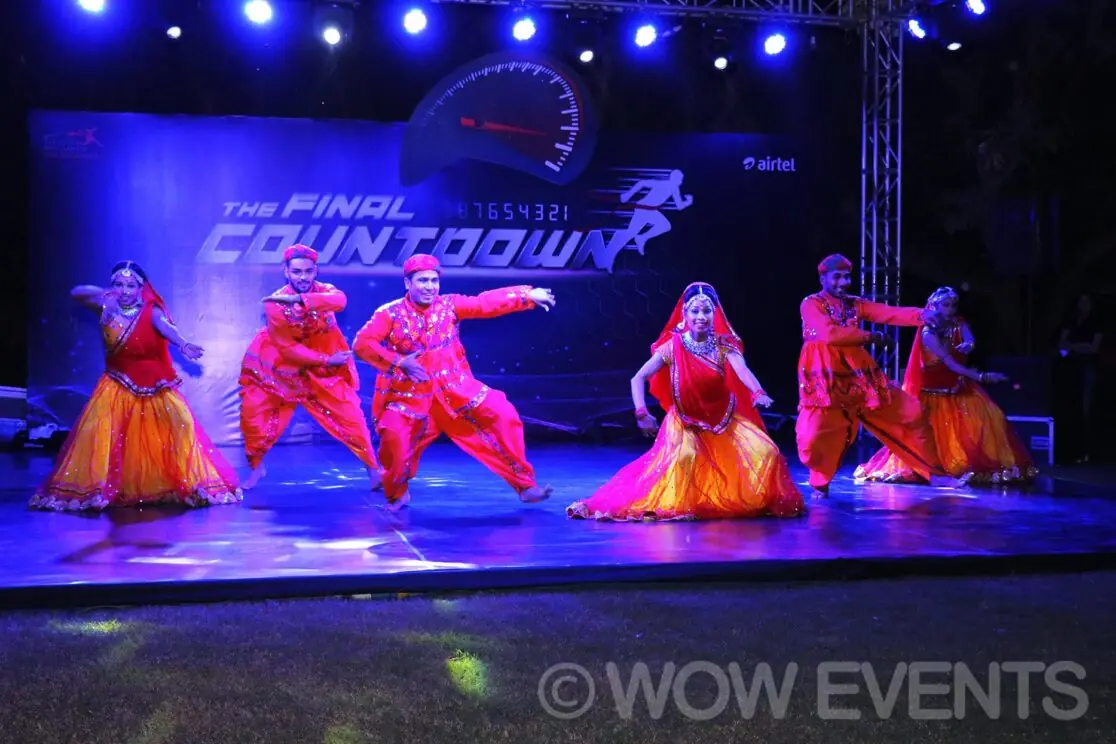 Classical dancers performing on the Final Countdown stage