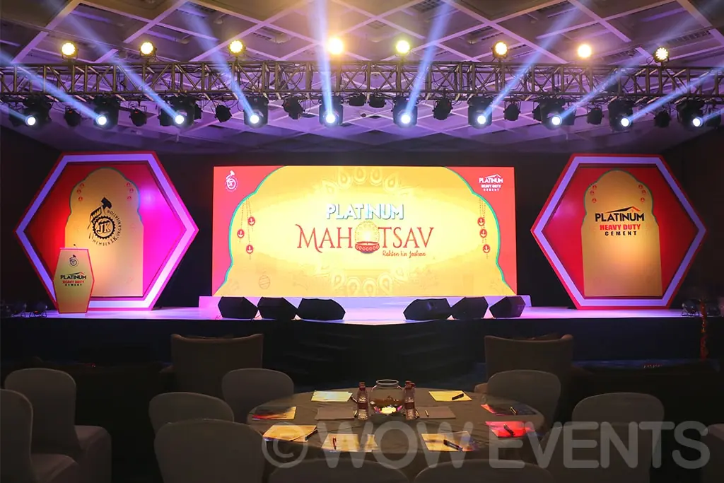 Platinum Heavy Duty Cement launch stage set