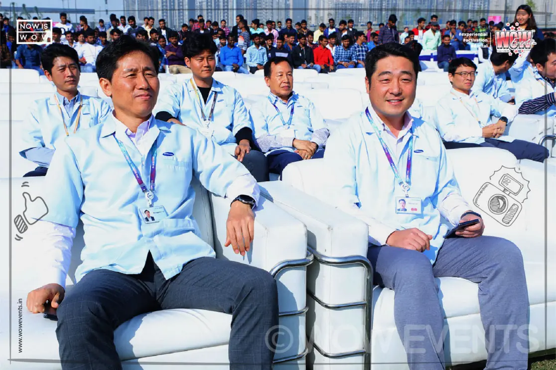 Samsung annual day 2018 guests seated