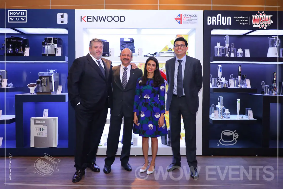 Executives at the Kenwood and De'Longhi kitchen appliances launch