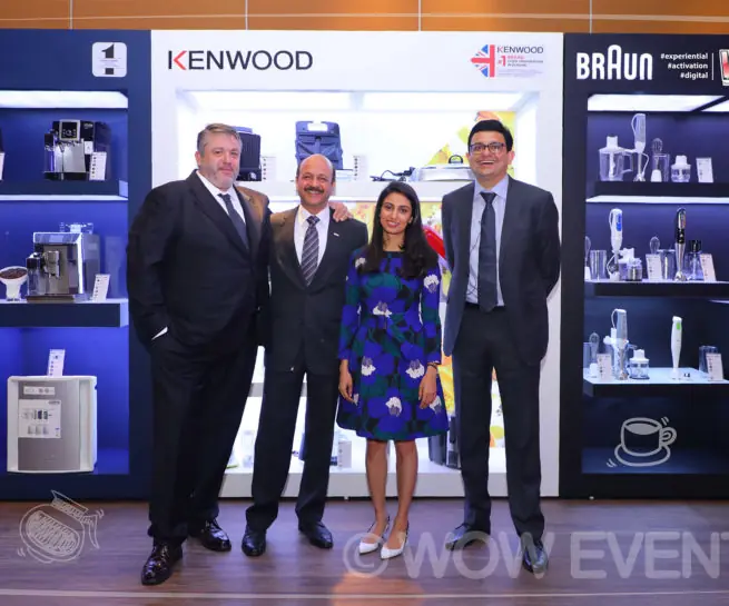 Executives at the Kenwood and De'Longhi kitchen appliances launch