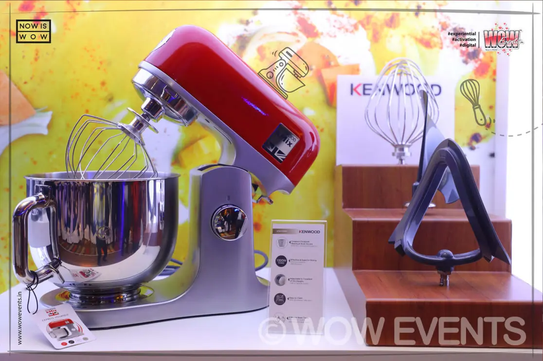 Kenwood stand mixer on display
