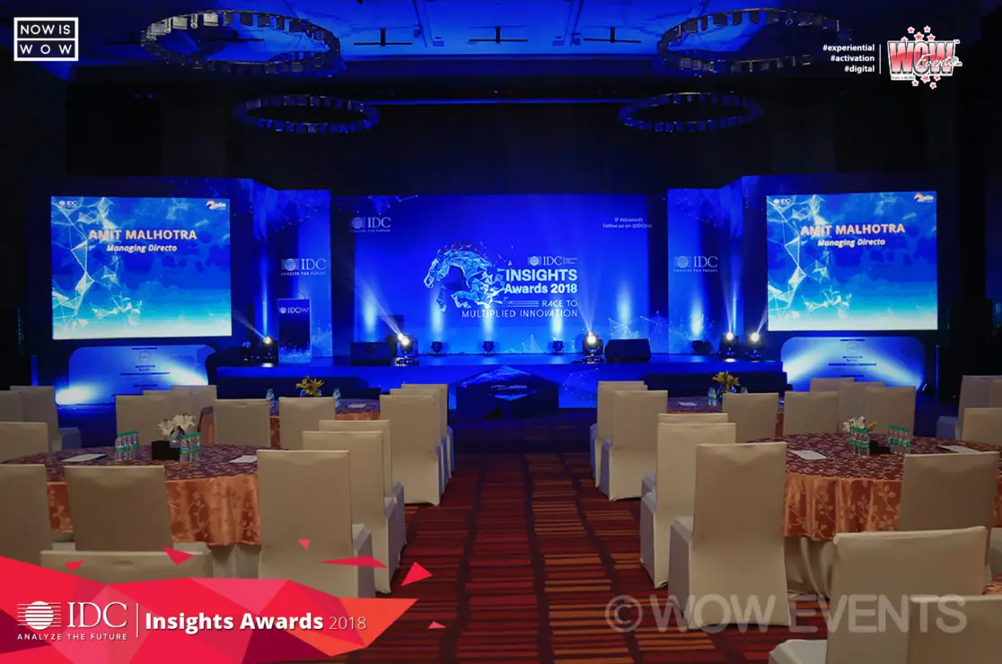 IDC Insights Awards hall before guests arrive