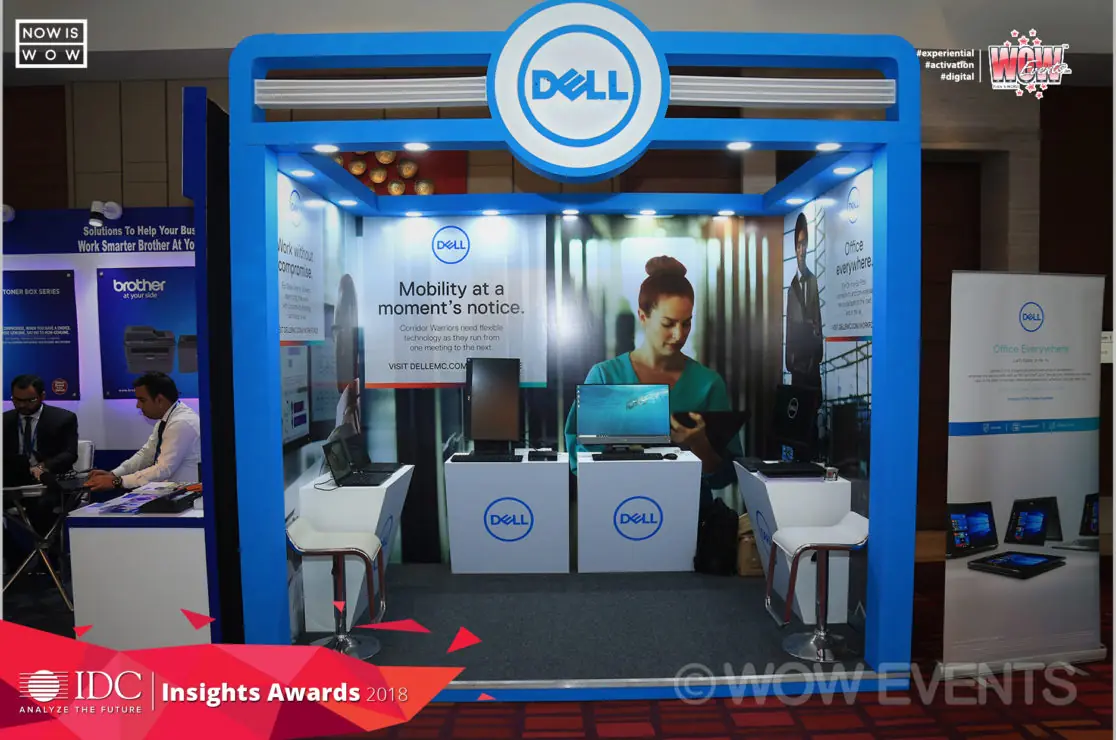 Dell display booth at the IDC Insights Awards