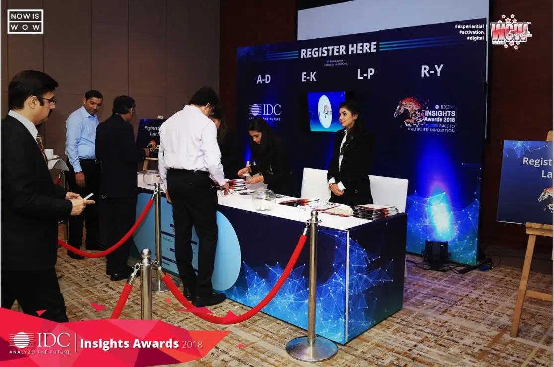 Guests at the IDC Insights Awards registration desk