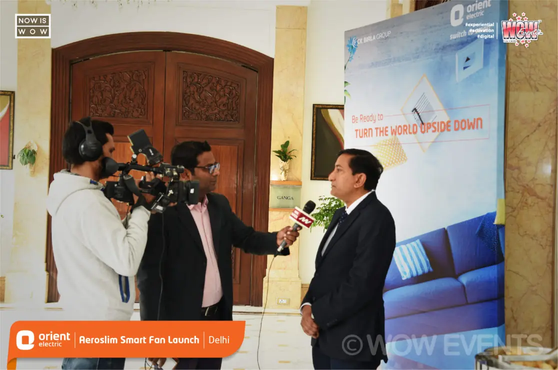 Orient executive interviewed by the media