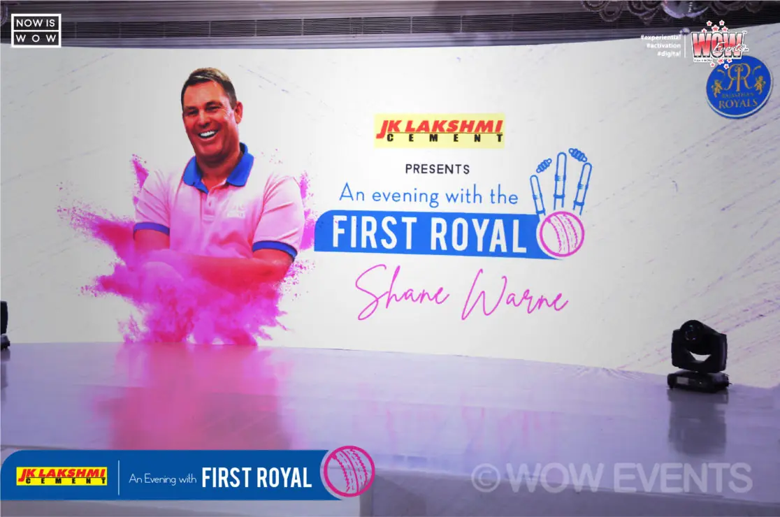 An Evening with the First Royal Shane Warne stage screen