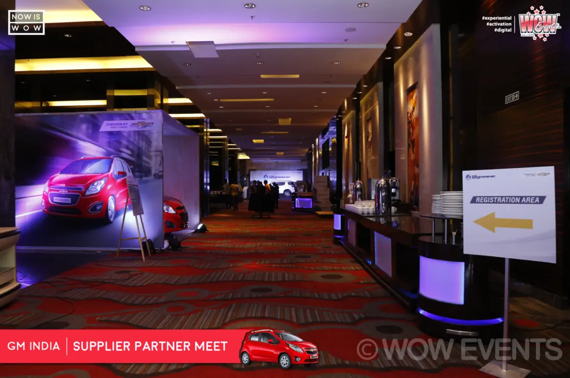 White Chevrolet SUV on display at the supplier meet