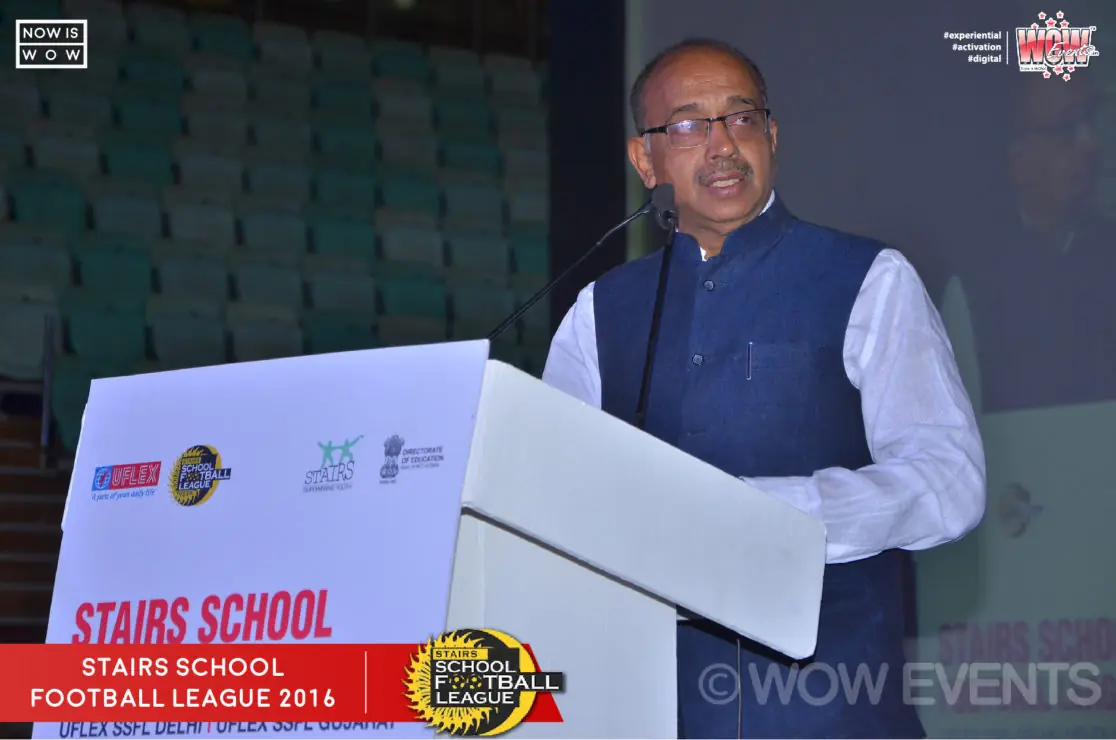 Stairs School Football League opening ceremony speaker