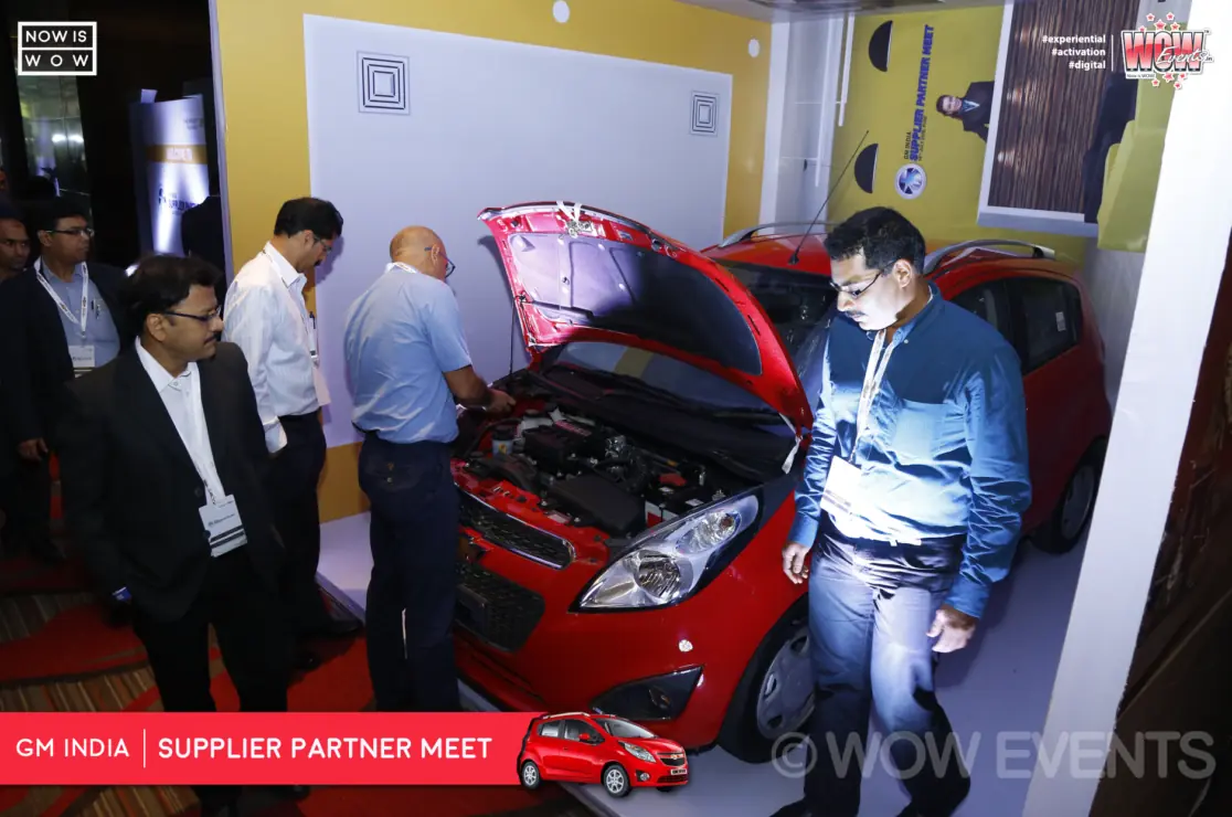 Stage with a 30 years display at the GM India supplier meet