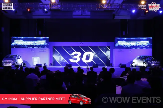 Suppliers seated in the audience at the GM India meet