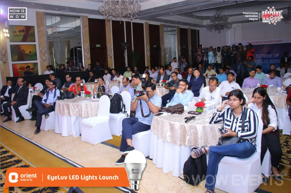Audience seated at the Orient Eyeluv LED lights launch