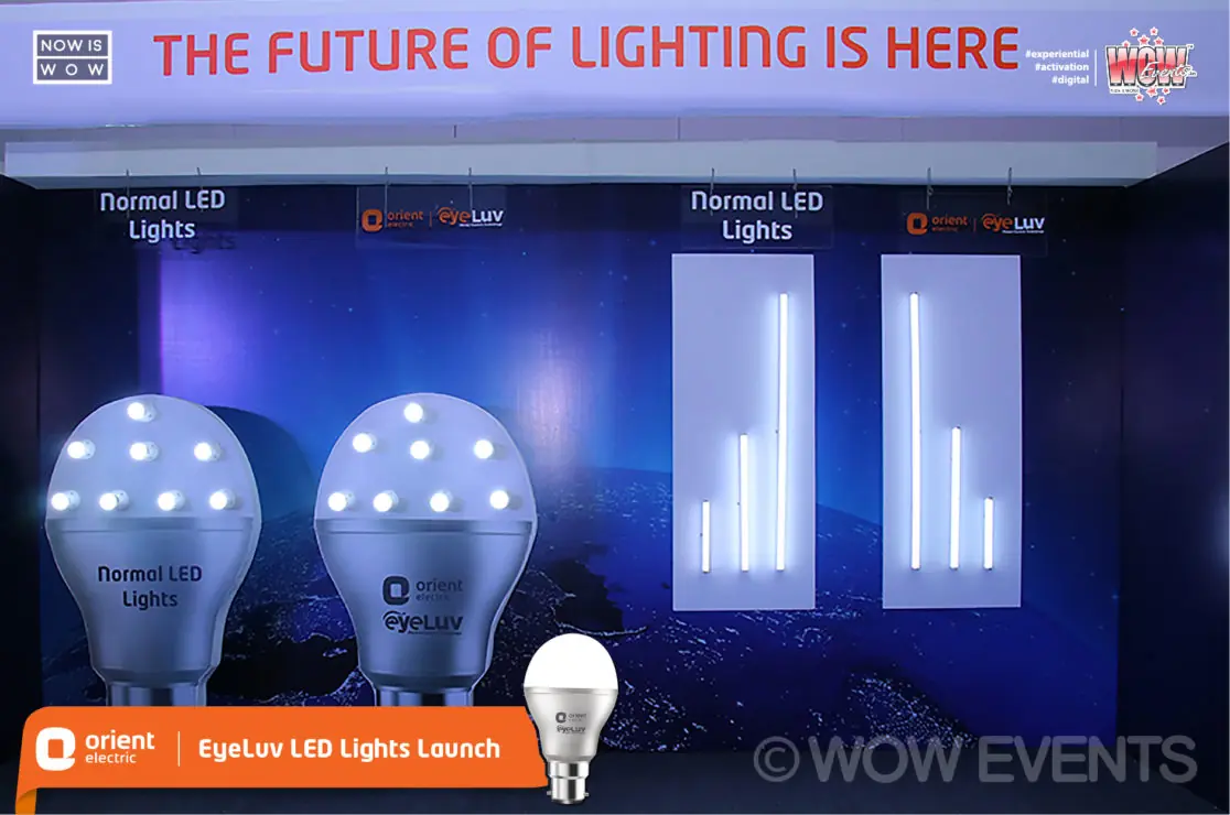 The Future of Lighting Is Here display with Orient LED bulbs