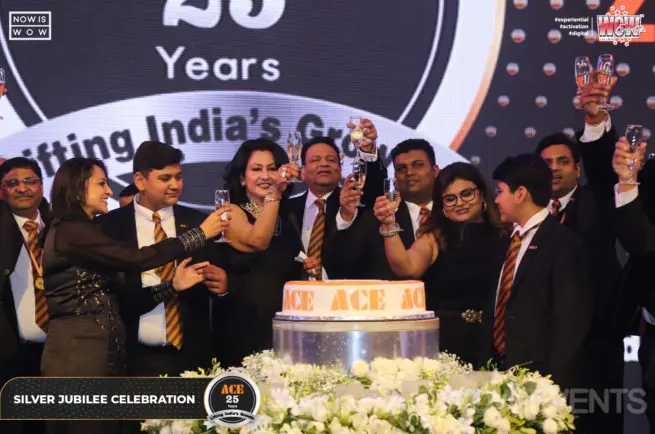 ACE Cranes silver jubilee cake cutting celebration