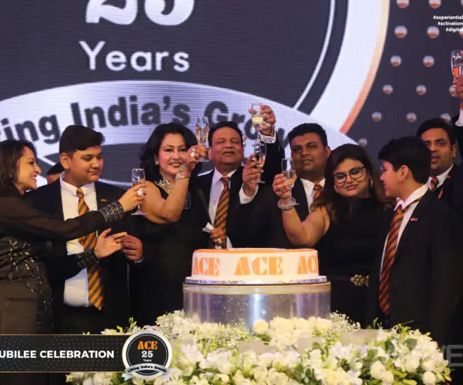 ACE Cranes silver jubilee cake cutting celebration