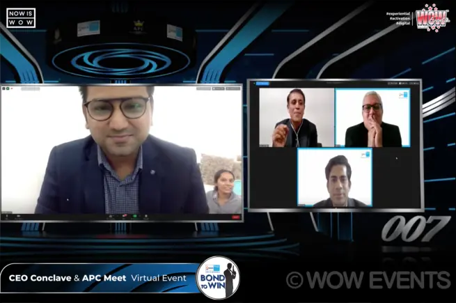 Max Bupa CEO Conclave and APC meet virtual video call screen