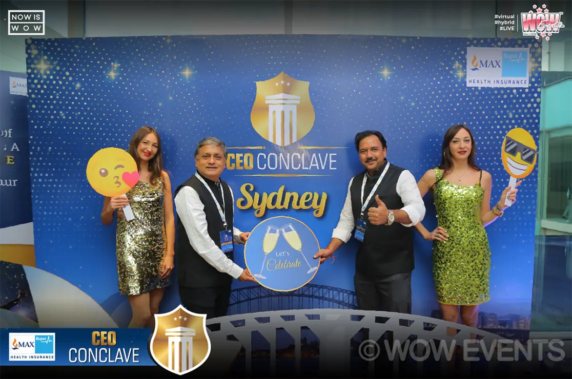 Max Bupa executives on the CEO Conclave Sydney themed stage