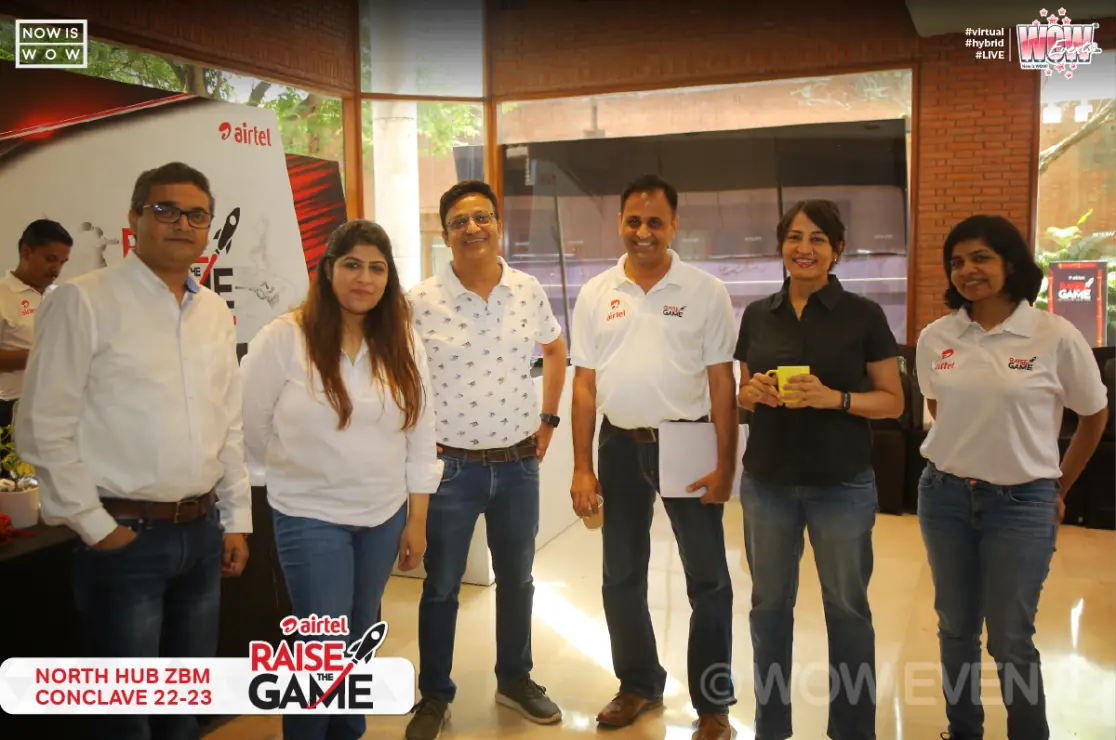 Airtel team group photo at the ZBM conclave 2022
