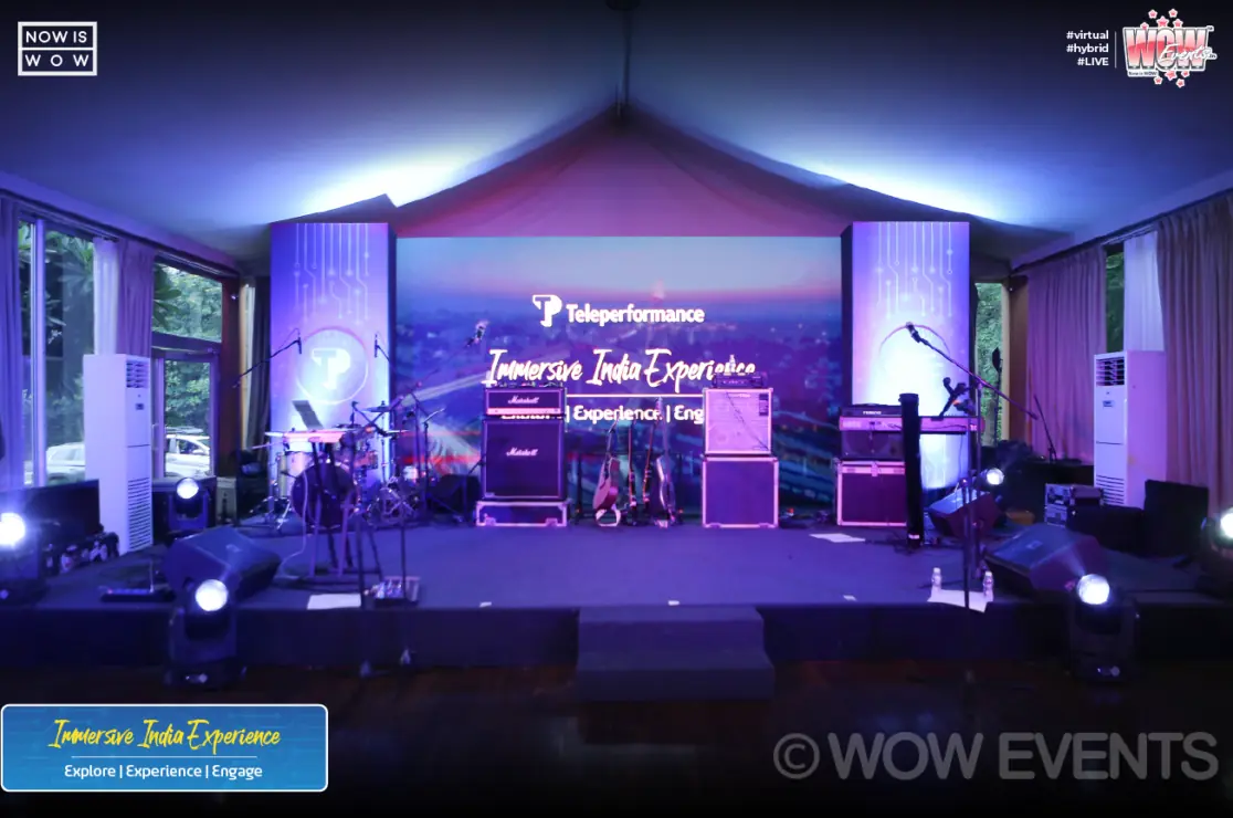 Teleperformance Immersive India Experience stage set