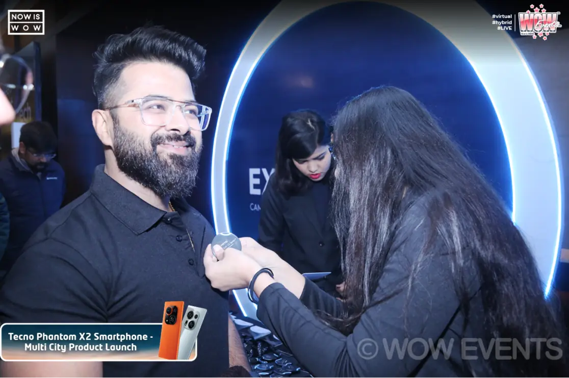 Guest at the Tecno Phantom X2 experience zone