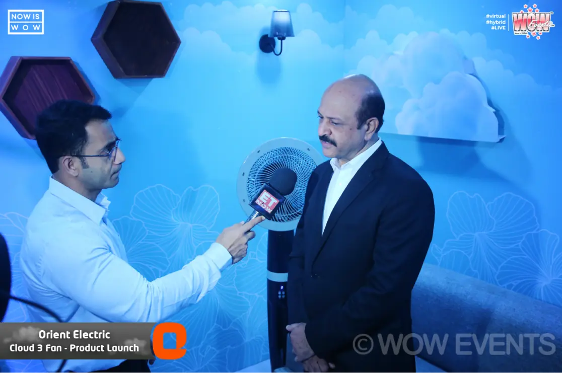 Orient Electric executive interviewed at the Cloud 3 launch