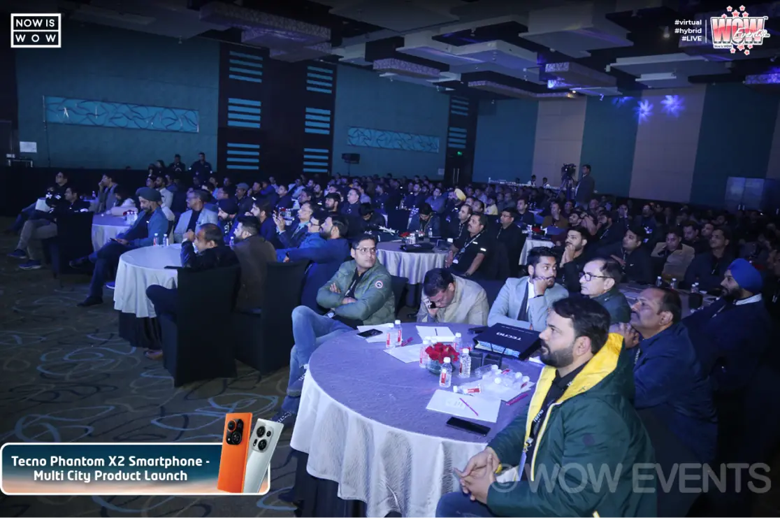 Audience at round tables at the Tecno Phantom X2 launch