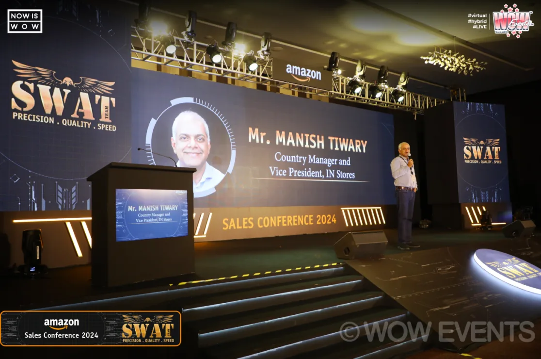 Amazon Sales Conference 2024 speaker on stage