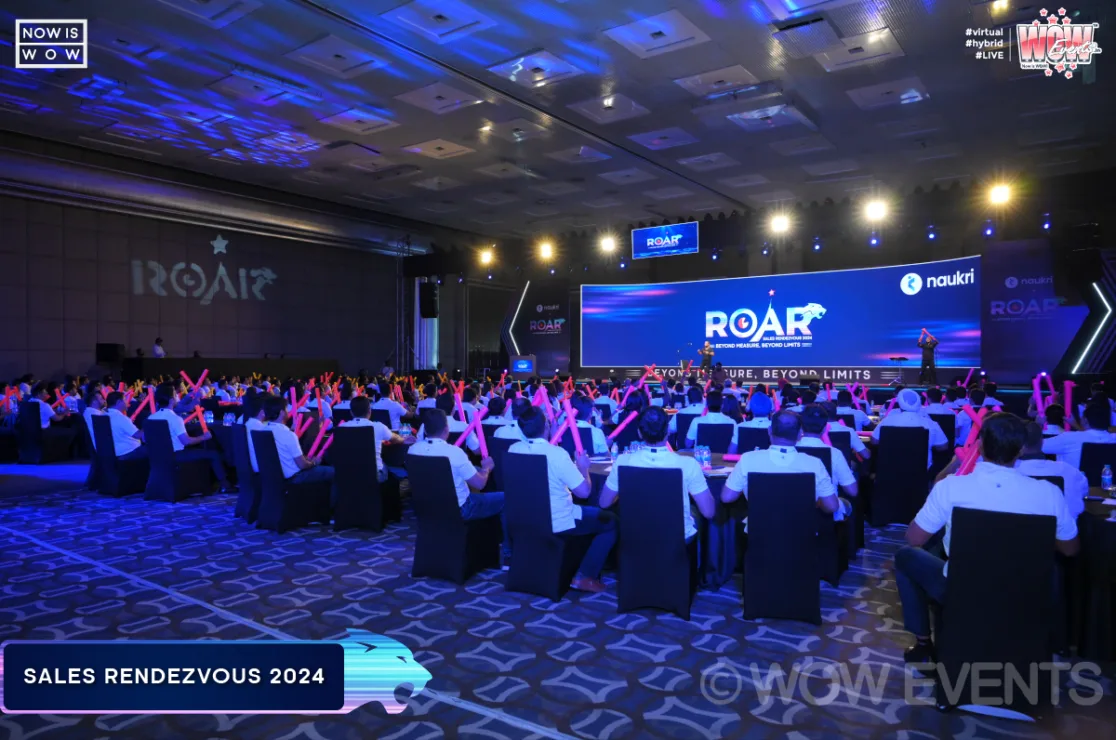 Naukri ROAR Sales Rendezvous 2024 seated audience
