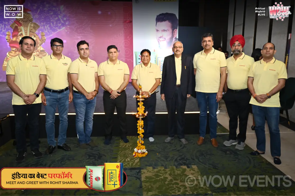 JK Lakshmi Cement team lighting the lamp in Jaipur