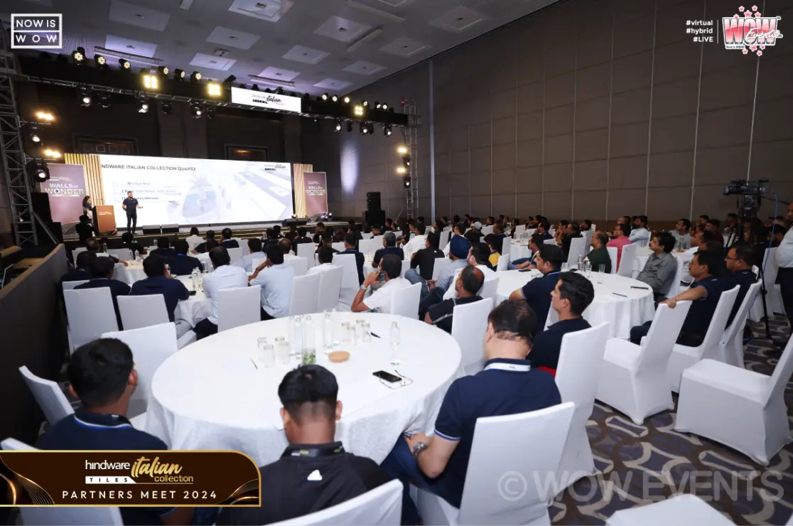 Hindware Italian Collection partners meet guests at round tables