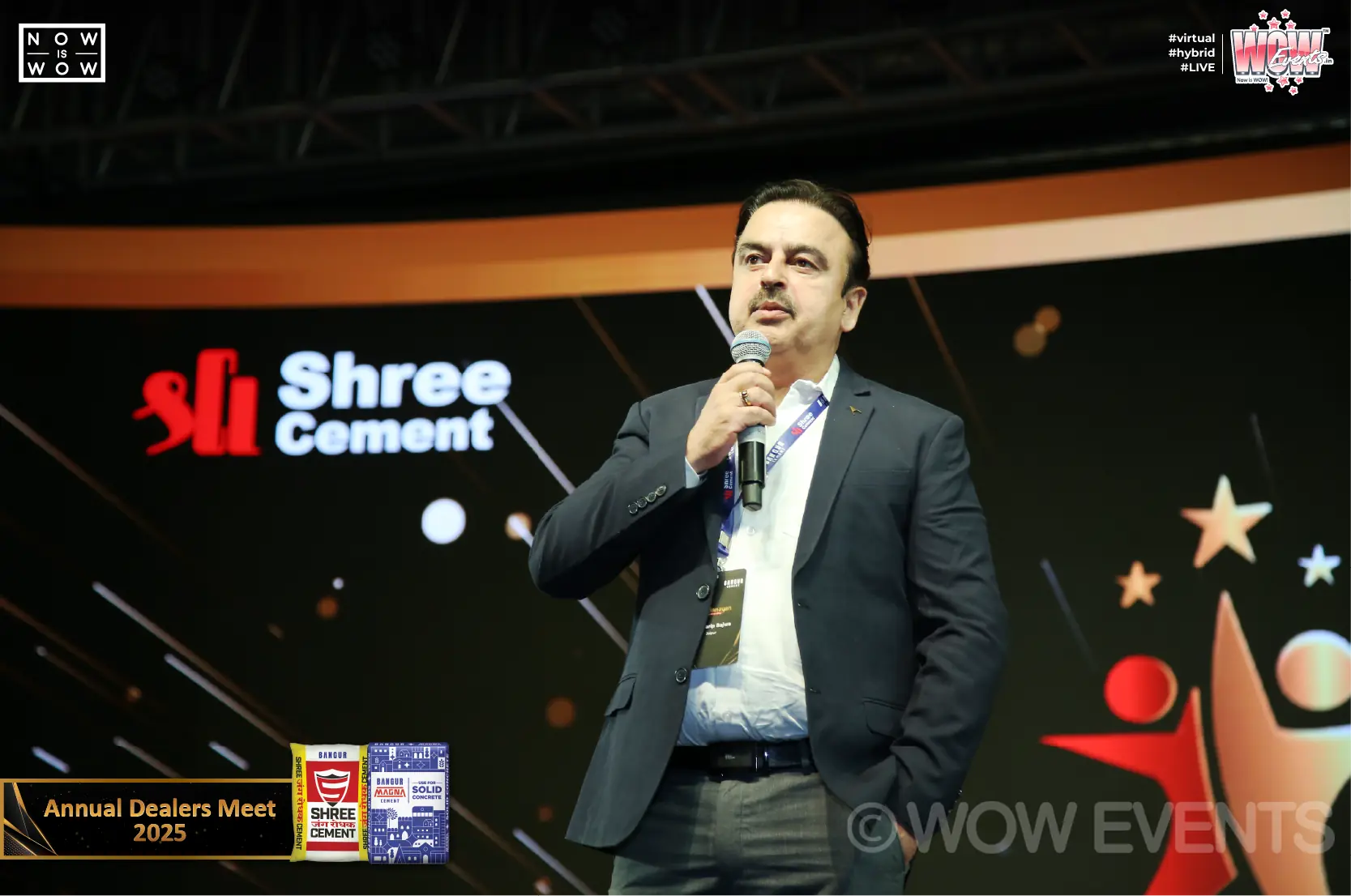 Shree Cement executive speaking on stage