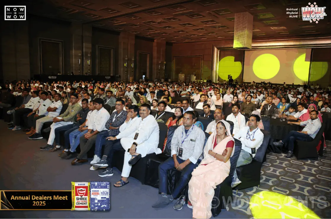 Dealers seated in the audience at the Shree Cement meet
