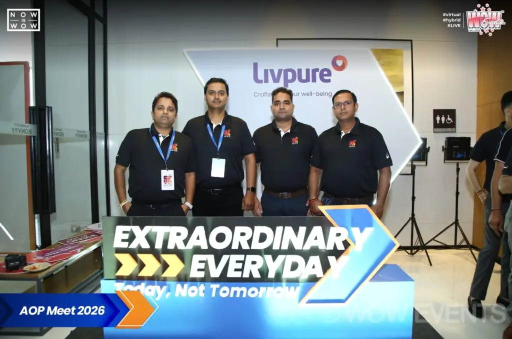 Livpure team on stage at AOP Meet 2026