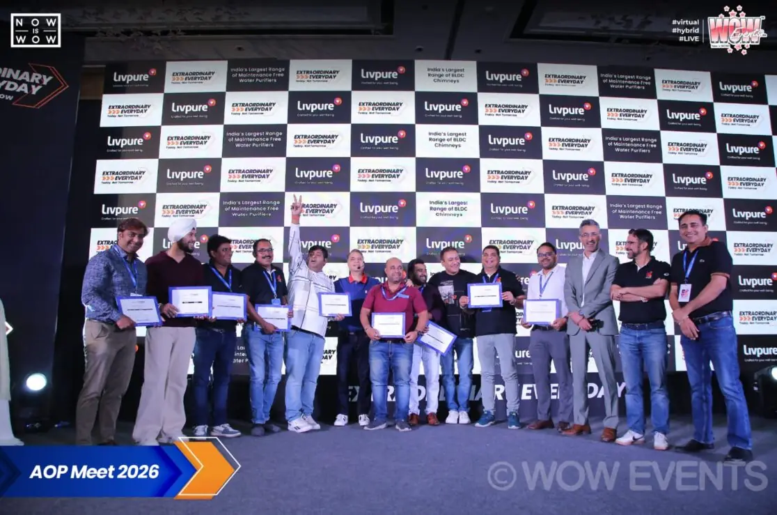 Livpure AOP Meet 2026 award winners group photo