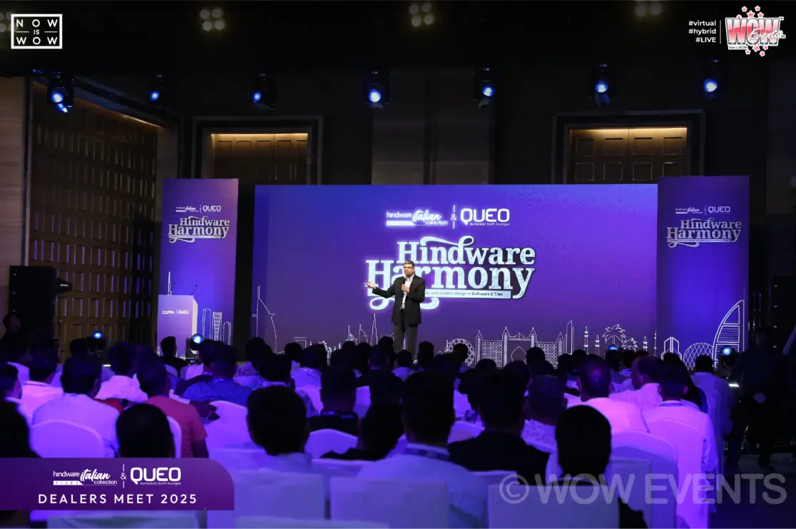 Hindware Harmony dealers meet 2026 audience facing stage