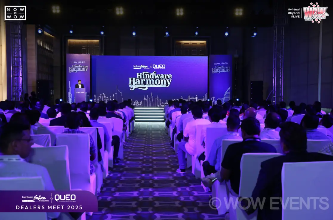 Hindware Harmony dealers meet 2026 hall with seated guests