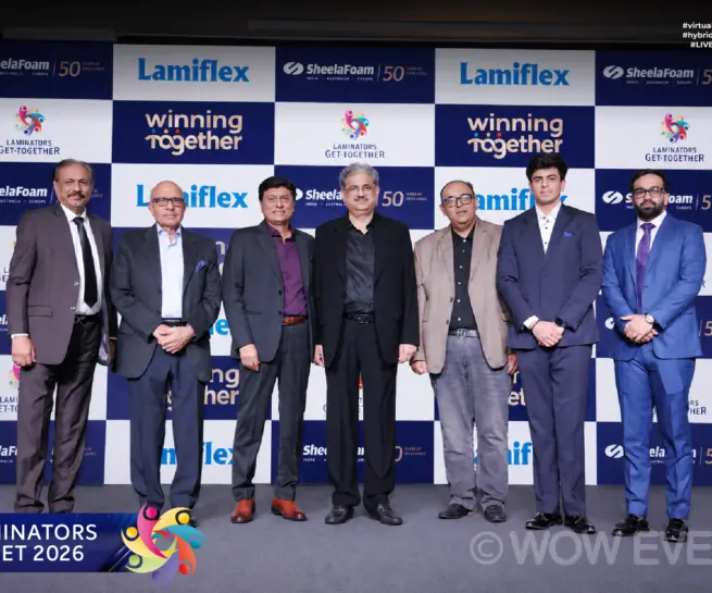 SheelaFoam Laminators Meet 2026 executives on stage