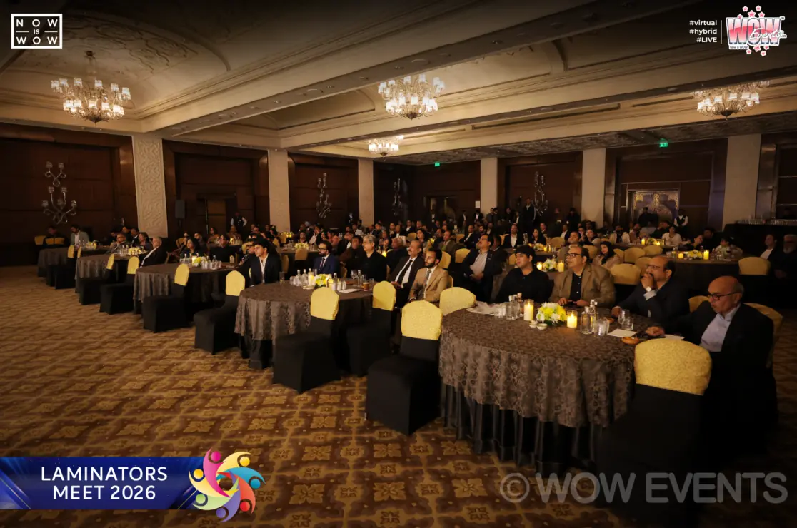 SheelaFoam Laminators Meet 2026 guests at round tables