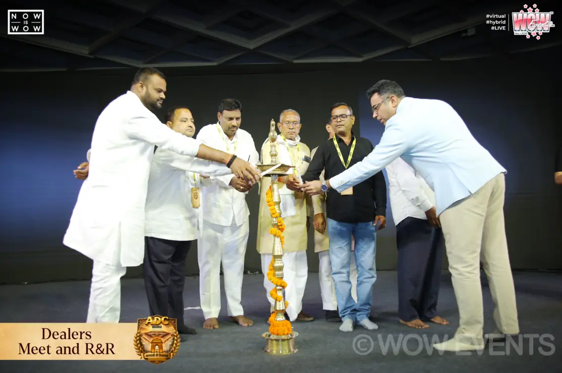 UltraTech Cement dealers meet felicitation on stage