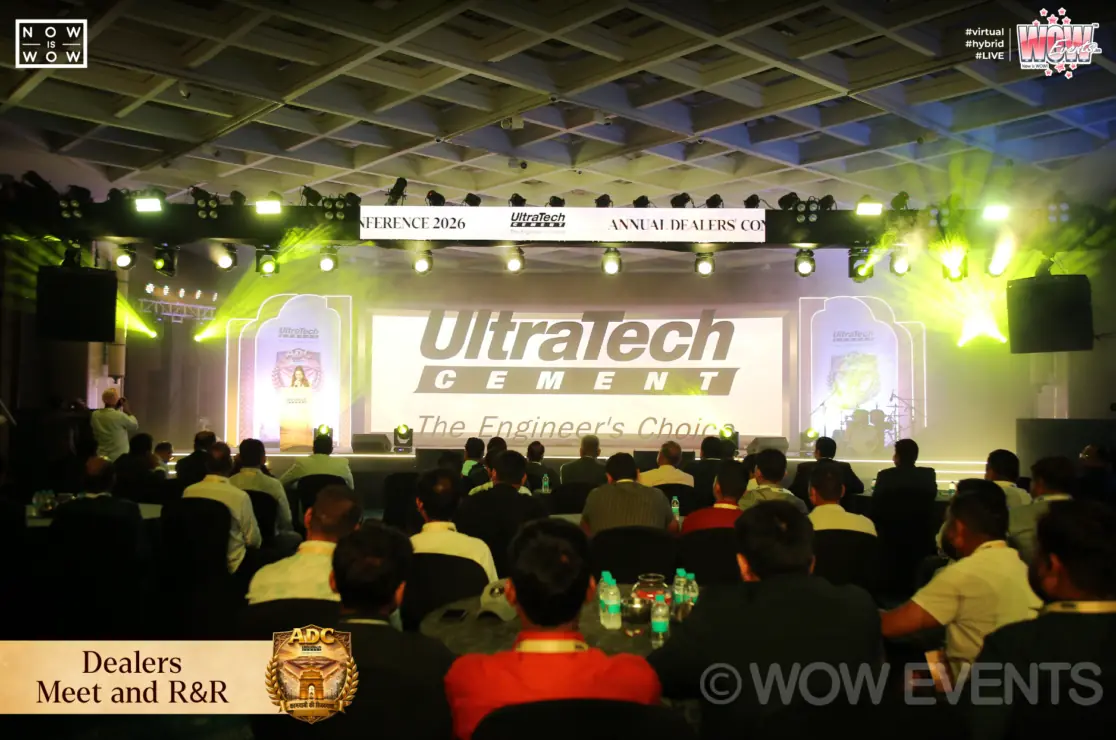 UltraTech Cement dealers meet audience facing the stage