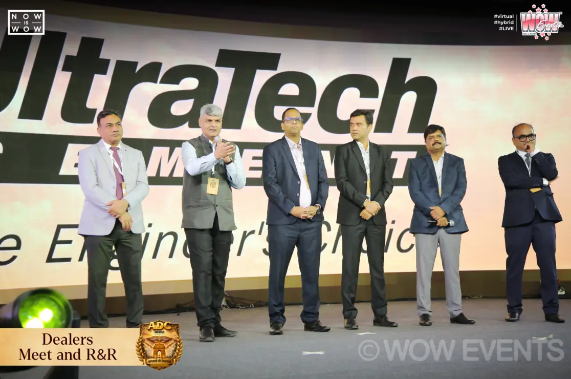 UltraTech Cement dealers meet executives on stage