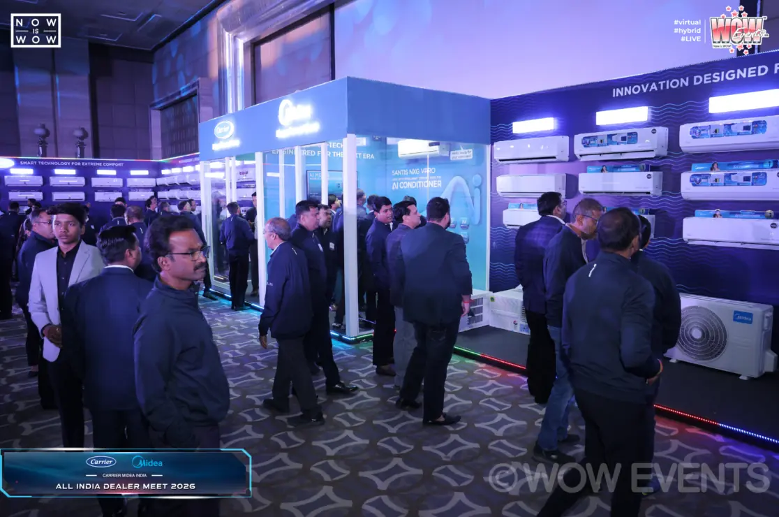 Carrier Midea product display at the dealer meet