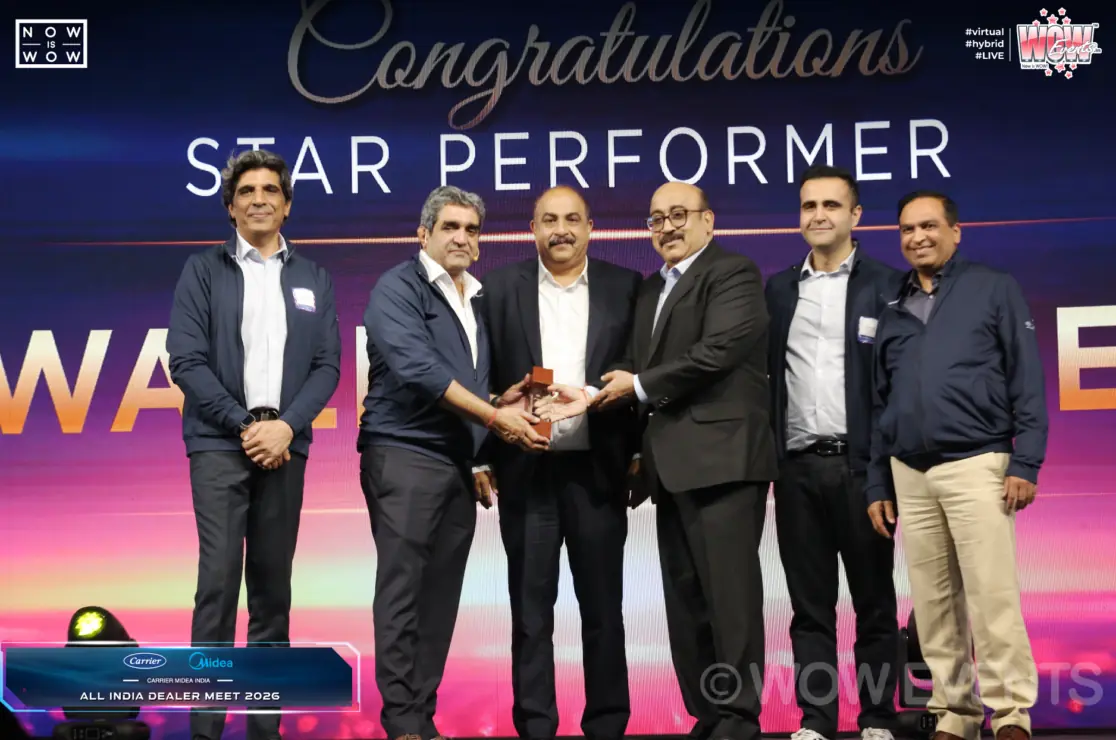 Star performer award at Carrier Midea India dealer meet 2026