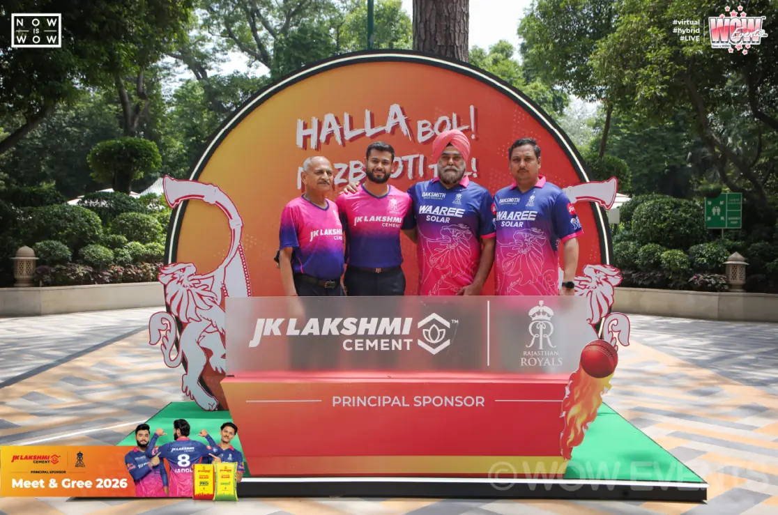Halla Bol photo booth at the JK Lakshmi Cement meet and greet