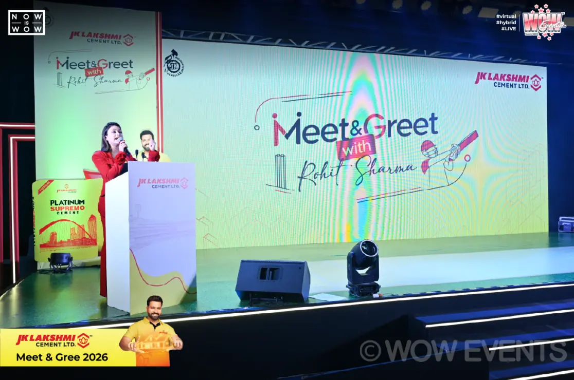 JK Lakshmi Cement Meet and Greet stage in Raipur