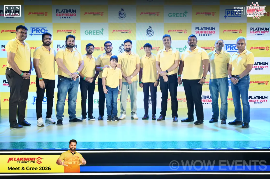 JK Lakshmi Cement team group photo in Raipur
