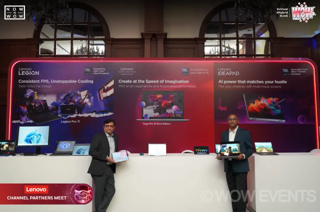 Lenovo laptop display zone at the dealers meet