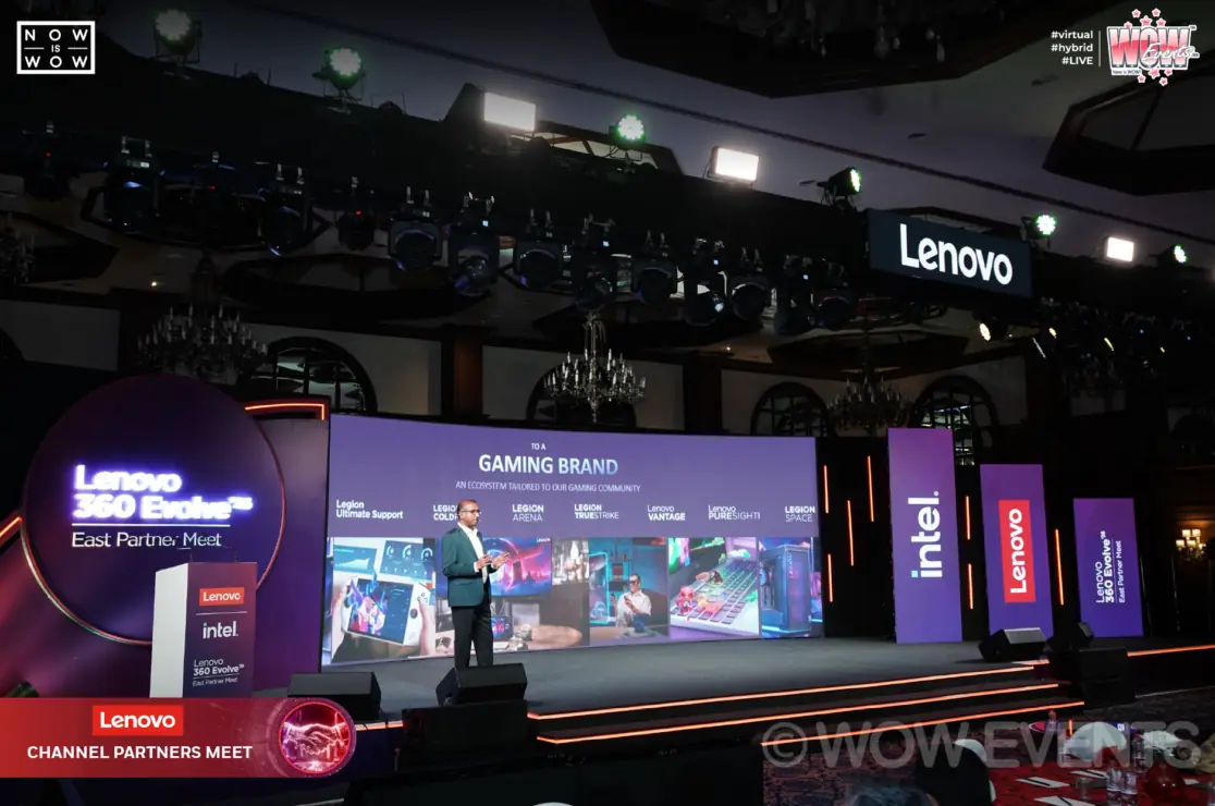 Lenovo 360 Evolve stage at the Kolkata dealers meet